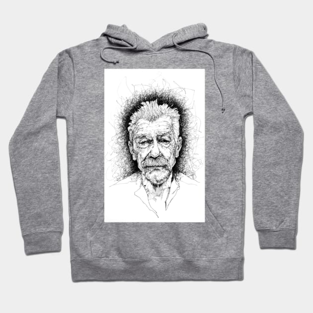 John Hurt Hoodie by Aishece